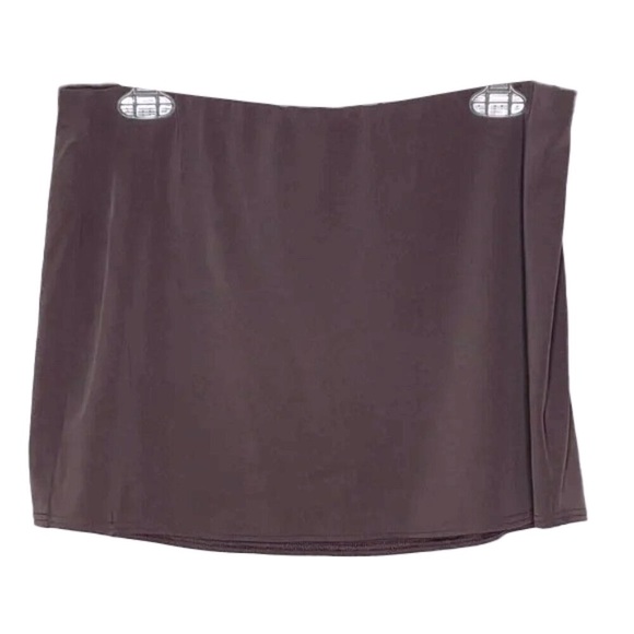 ❤️ VICTORIAS SECRET Women's PINK Cover-Up Brown Mini Skirt Pull On Size M - Picture 2 of 6